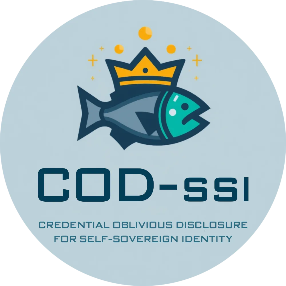 Round logo of a crowned fish above the word COD-ssi.